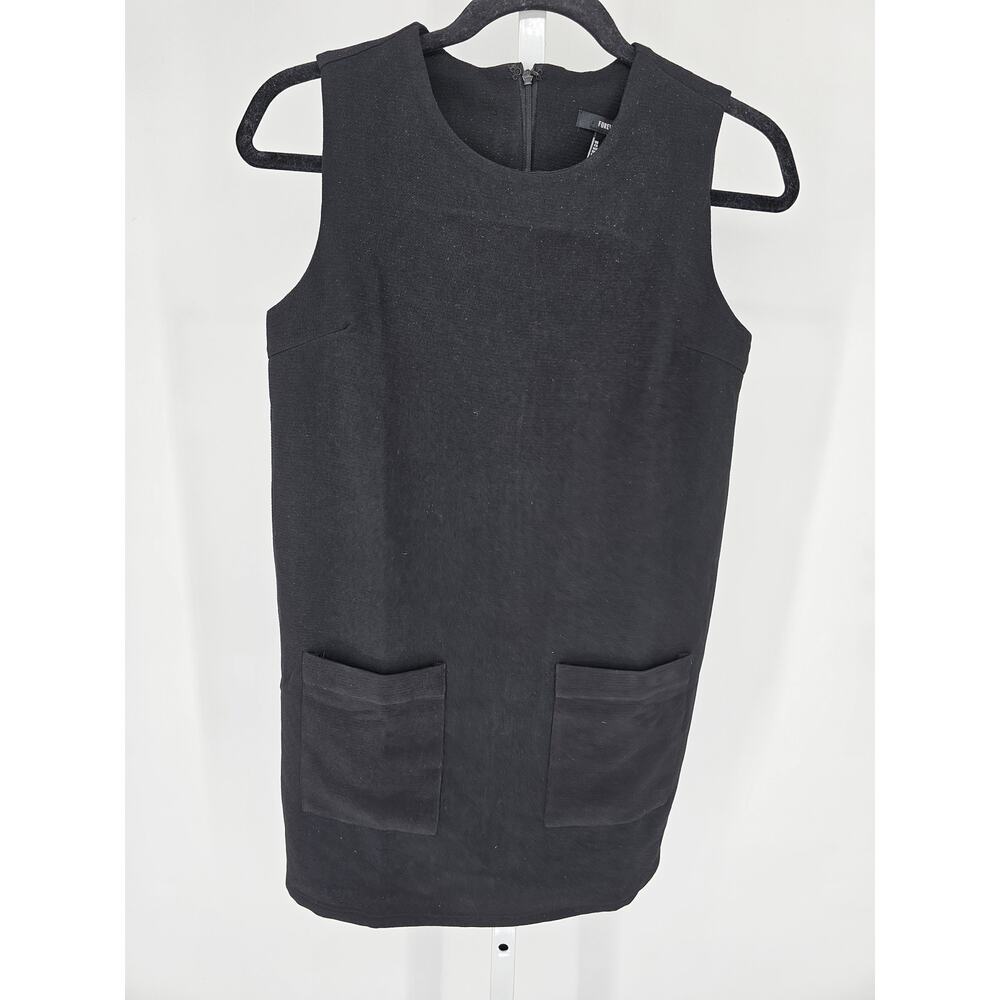 Forever 21 Womens Sz S Mini Dress 1960s Mod Inspired Black